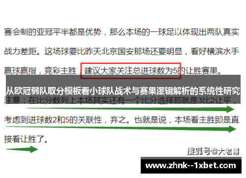 从欧冠弱队取分模板看小球队战术与赛果逻辑解析的系统性研究 从欧冠弱队取分模板看小球队战术与赛果逻辑解析的系统性研究